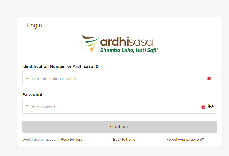 Once you're in, go to "Services," then "Land Administration," and finally, "Land Rent."